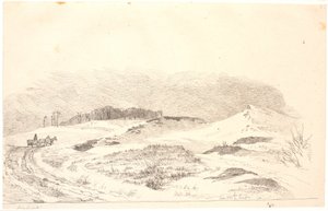 Paisagem de inverno com o carácter típico do norte da Zelândia