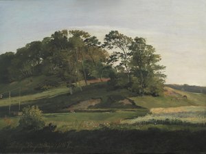 Colinas arborizadas em Sørupvang de Johan Thomas Lundbye
