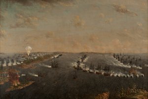 Primeira Batalha Russo-Sueca de Rochensalm, em 24 de agosto de 1789, c. 1790