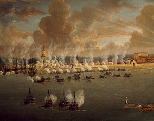 Frederikshavn, 20 de Maio de 1790, por Johan Tietrich Schoultz (1754-1807), Guerra Rússia-Suécia, Dinamarquês