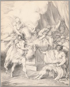 Aquiles contido por Atena na tenda de Agamémnon, da Ilíada, Livro I