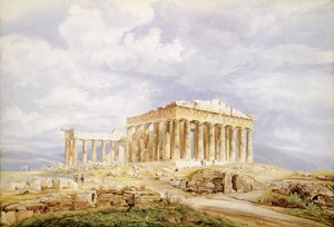 O Parthenon, Atenas de Johan Wolfensberger
