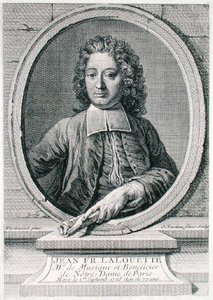 Jean Francois Lalouette (1651-1728) gravada por Jacques-Nicolas Tardieu (1716-91) (gravura) de Johann (after) Ferdinand