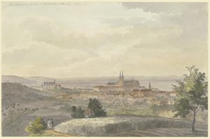 Vista de Bamberg a partir do sul de Johann Adam Klein