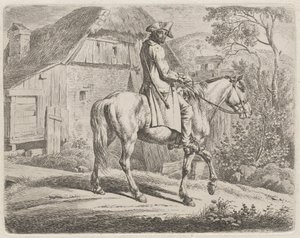 Comerciante de gado a cavalo de Johann Adam Klein