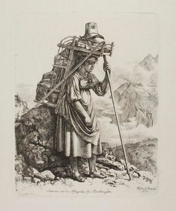 Leiteira num «Saeter» de Königsalpe de Johann Adam Klein