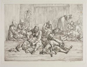 Tosquia de ovelhas de Johann Adam Klein