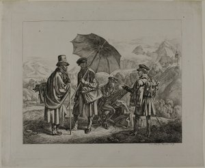 Os artistas na sua viagem de Johann Adam Klein