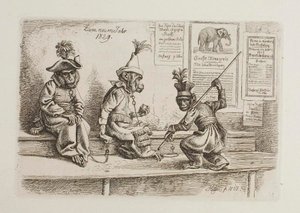 Para o Ano Novo de 1829. Macacos de Johann Adam Klein