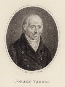 Retrato do Compositor Johann Baptist Wanhal 1739-1813, 1815. de Johann Adamek