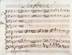 Primeira página da partitura de Adriano em Siria por J A Hasse (1752) de Johann Adolph Hasse