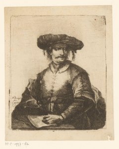 Retrato de um artista desconhecido de Johann Andreas Benjamin Nothnagel