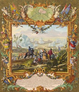 Captura da fortaleza de Audenarde pelas tropas aliadas em 1708, início do século XVIII.