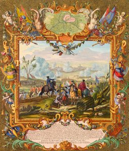 Captura da Fortaleza de Audenarde pelas tropas aliadas em 1708, início do século XVIII.