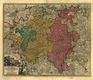 Ducatus Luxembourgi. LOC 99446214 de Johann Baptist Homann