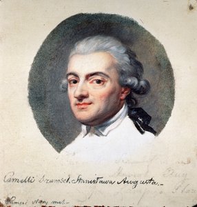 Retrato de Estanislau II Augusto Poniatowski da Polônia (1732-1798), último rei da República das Duas Nações e Grão-Duque da Lituânia (Retrato de Estanislau II Augusto Poniatowski, Rei e Grão-Duque da Comunidade Lituana Polonesa). Trabalho de