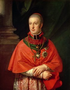 Rudolf de Habsburgo, arquiduque da Áustria (1788-1831), filho mais novo de Leopoldo II (1747-1793), em vestes de cardeal