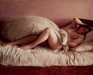 Mulher adormecida de Johann Baptist Reiter