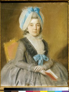 Portrait de la princesse Praskovia Ivanovna Galitzine (1734-1802) - Dessin de Johann Bardou (1745-1788) - Retrato da princesa Praskovya Ivanovna Golitsyna (1734-1802) - Pastel em pergaminho de Johann Bardou (activo 1775-1788) - 48x44,3 cm - Estado Tretyako
