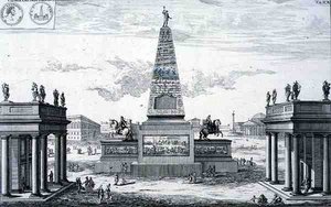 Obelisco dedicado a Marcus Aurelius Antoninus (161-80) e Lucius Aurelius Verus (161-69), Grécia, de 