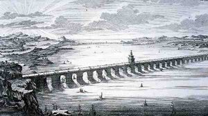 A Grande Ponte Chinesa, entre Focheu e Nantai, China, de 