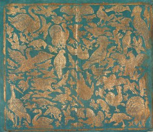 Papel brocado com representações de pássaros, c. 1790. de Johann Carl Munck
