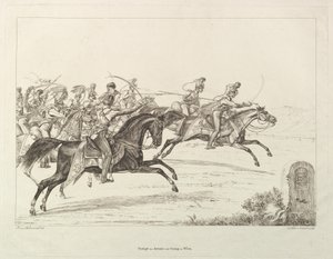 Lanceiros austríacos, início do século XIX.