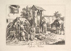 Cossaco no Poço, 1815. de Johann Christian Erhard