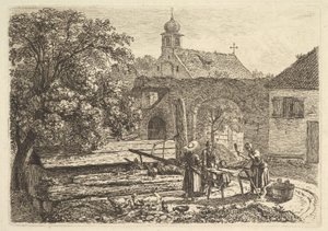 Lavandaria num Poço Artesiano, 1817. de Johann Christian Erhard