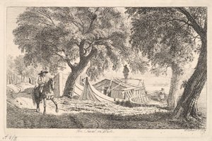 No Canal, em Viena, 1819. de Johann Christian Erhard