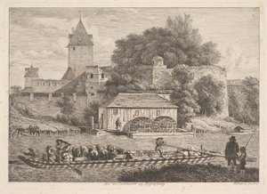 A muralha da cidade de Regensberg, 1817.