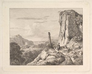 Jovem com seis cabras, 1815. de Johann Christian Erhard