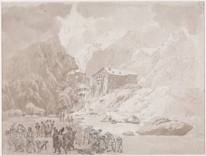 Passagem de soldados no São Bernardo de Johann Christian Ernst Müller