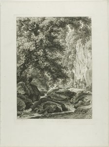 A Civita Castellana, de Pitorescos Prospectos Etched da Itália de Johann Christian Reinhart
