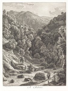 A Subiaco (Perto de Subiaco) de Johann Christian Reinhart