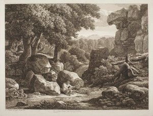 Paisagem florestal de Johann Christian Reinhart