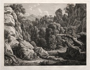Paisagem Heroica: Paisagem com a Tentação de Cristo, 1799.