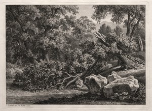 Paisagem heróica: O sátiro tocando flauta, 1795.