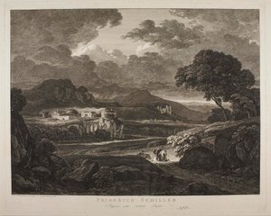 Paisagem em tempo de tempestade de Johann Christian Reinhart