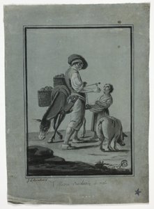 Camponês vendedor de maçãs de Johann Christian Reinhart