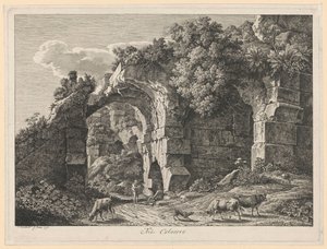 Paisagem - No Coliseu de Johann Christian Reinhart