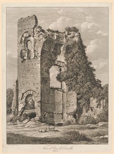 Paisagem - Perto do circo de Caracalla de Johann Christian Reinhart