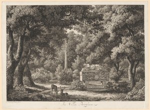 Nos jardins da Villa Borghese de Johann Christian Reinhart