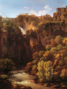 Cataratas no Tivoli de Johann Christian Reinhart