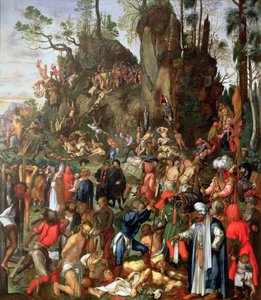 Martírio dos Dez Mil, cópia de um quadro de Albrecht Durer de Johann Christian Ruprecht