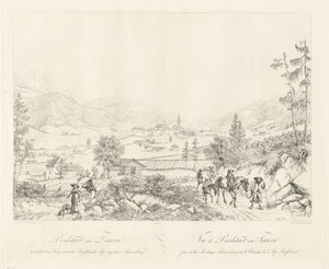 Radstadt perto de Tauern de Johann Christoph Erhard and Johann Adam Klein after Carl Ludwig Friedrich Viehbeck