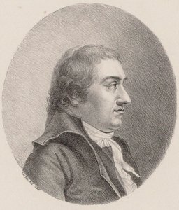 Retrato do compositor Johann Rudolf Zumsteeg 1760-1802, 1826. de Johann Christoph Heckel