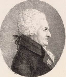 Retrato do compositor Pierre-Alexandre Monsigny 1729-1817, 1826. de Johann Christoph Heckel