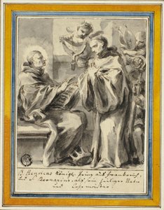 Rei Henrique da França e São Bernardo de Clairvaux de Johann Christoph Lischka