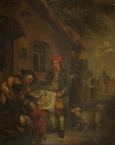 The Village Printseller (óleo sobre cobre)